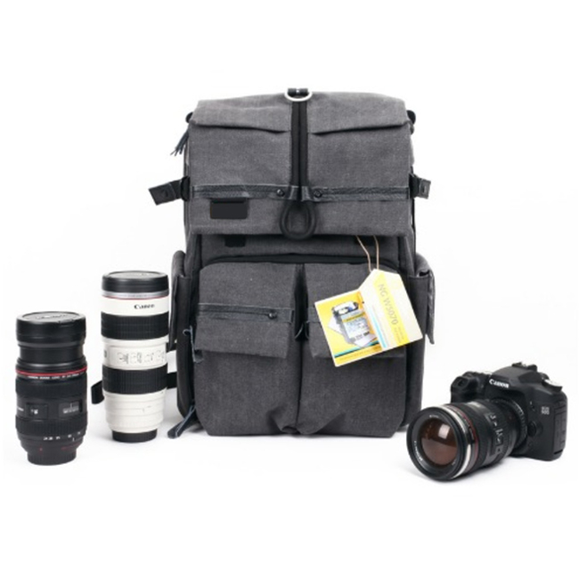 Fottos NG5070 Canvas Travel Camera Backpack 